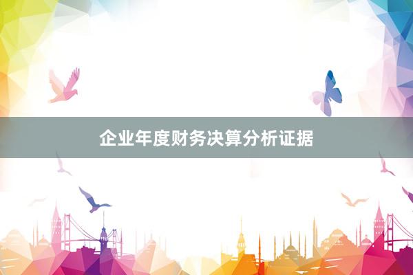 企业年度财务决算分析证据