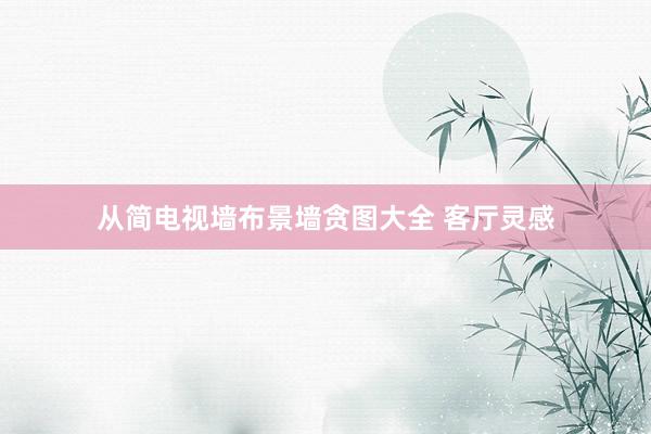 从简电视墙布景墙贪图大全 客厅灵感